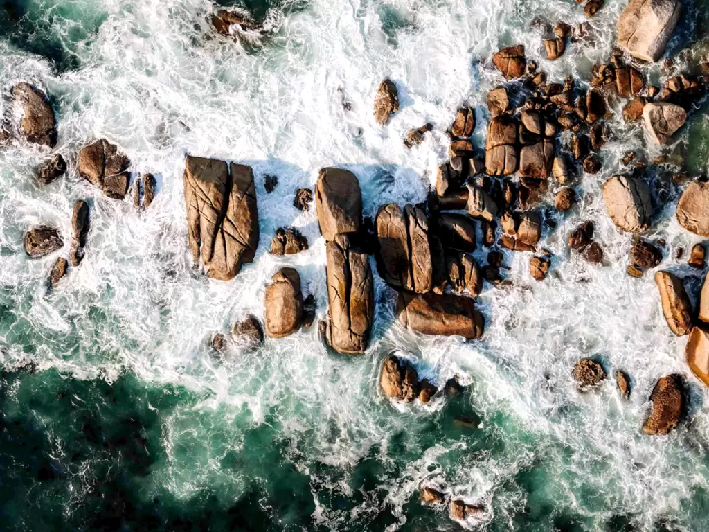 Beautiful view of rocky Cape Town’s beach, Western Cape, South Africa 2025 / 2026.