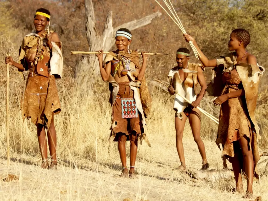 San tribe of Botswana, Namibia, and South Africa – One of the oldest African tribes preserving ancient hunter-gatherer traditions.